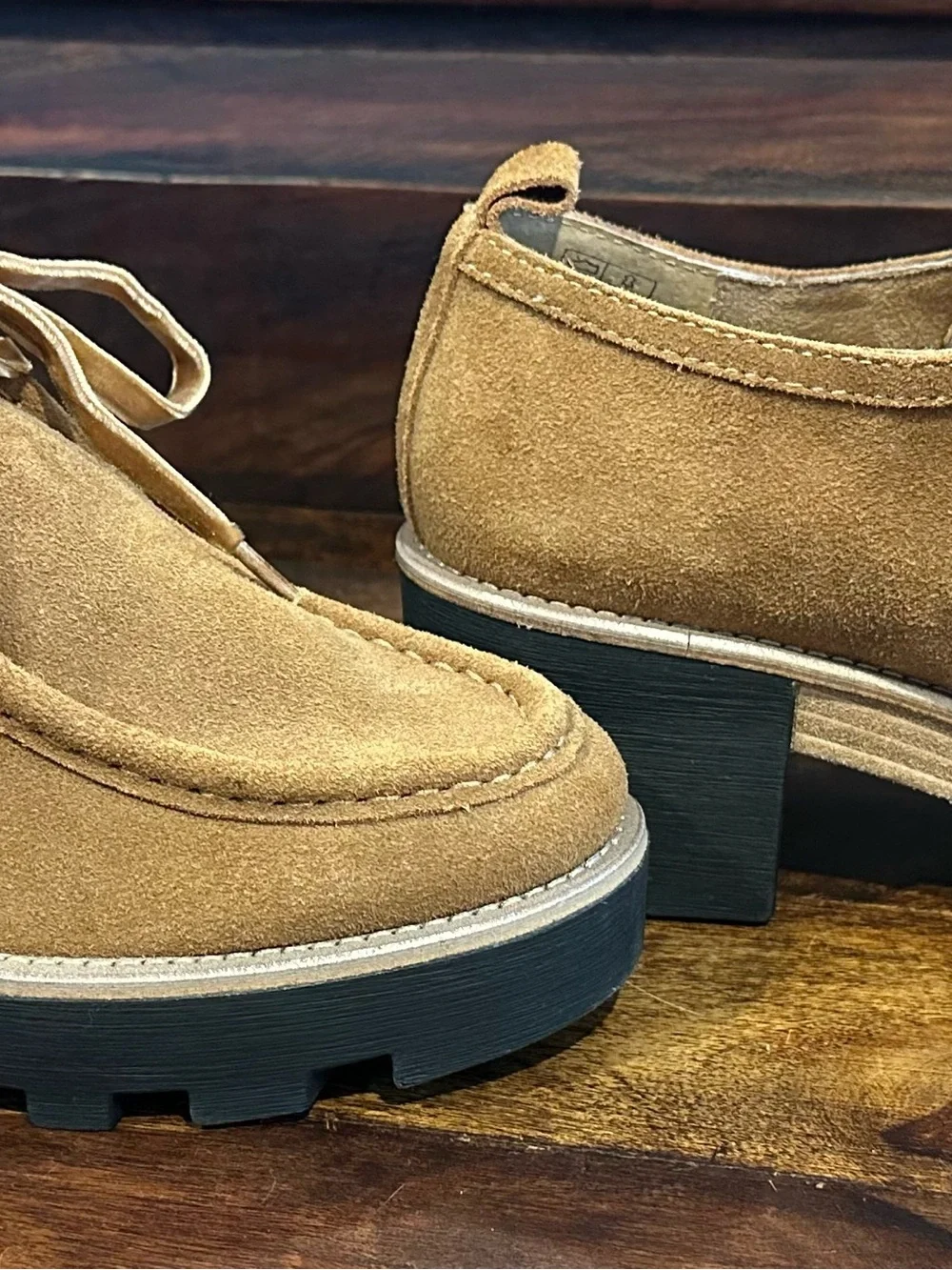 Kelsi Dagger Brown Suede Olga Platform Chukka